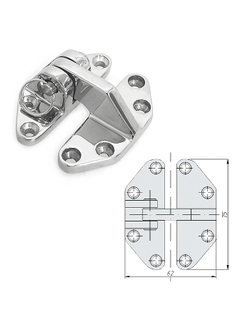 Петля разъемная 75х62 мм