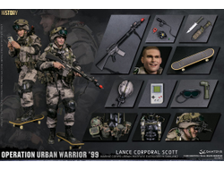 Американский морпех - младший капрал Скотт - ФИГУРКА 1/6 scale Operation Urban Warrior ‘99 - Marine Corps urban warfare exercises in Oakland “Lance corporal Scott” (78079) - DAMTOYS
