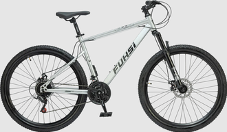 Велосипед FU628/ 21скорость 27.5" серебряный рама 19"