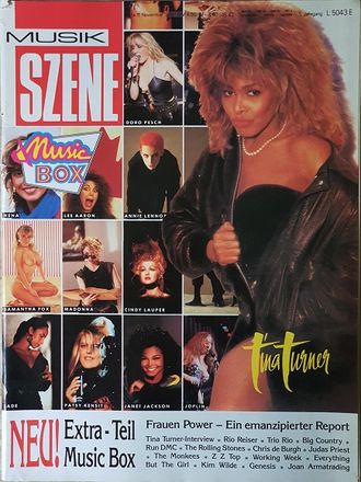 Music Szene Magazine November 1986 Tina Turner, Иностранные музыкальные журналы, Intpressshop