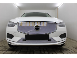 Защита радиатора Volvo XC60 2017- chrome низ PREMIUM (Inscription, Momentum)
