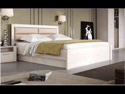 Кровать 1400 "Элана" спальня Бодега белая