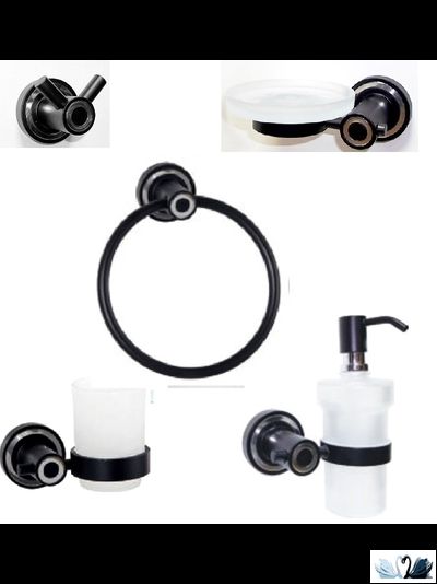 Мыльница Wildbad X5 A115020101, настенная черного цвета