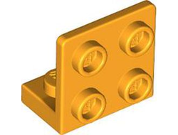Bracket 1 x 2 - 2 x 2 Inverted, Bright Light Orange (99207 6445339)