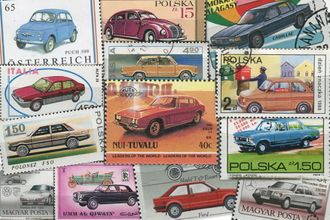 Коллаж марок. Автомобили