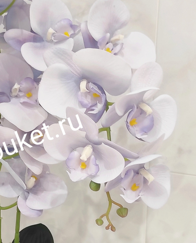 Композиция из искусственных цветов Орхидея голубая кашпо малое № ОР007