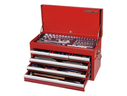 Набор инструментов 219 предметов, универсальный, выдвижной ящик KING TONY 911-000CR