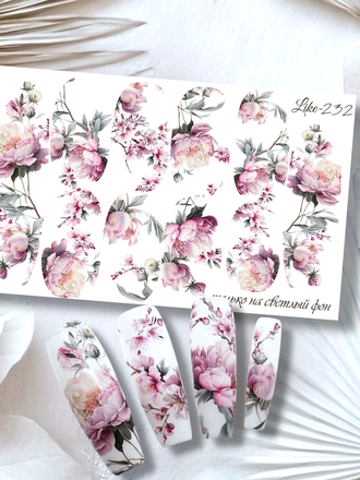 Слайдер-дизайн для ногтей LIKE-232