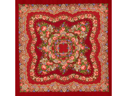 Павловопосадский платок Романтика 1381-5