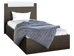 ЛДСП Кровать ЭКО 0,9 Венге-Лоредо