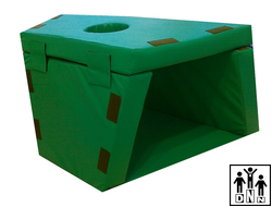 Мягкий модульный Туннель-трансформер (1 секция) зеленый