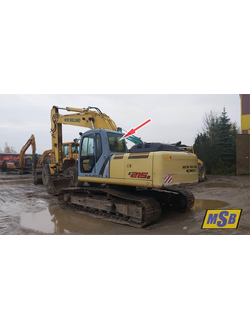 Стекло заднее на New Holland E215B