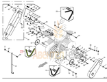 Цепь роликовая 3/4&quot; х 78 Rо  9217140 / 009217140