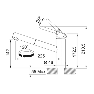 Смеситель Franke Orbit Pull-Out