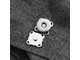 Магнитные пришивные кнопки для сумок и одежды, цвет серебро, размер 15 мм, цена за 1 шт