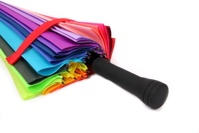 Зонт Радуга 24 спицы с чехлом, полуавтомат Popular