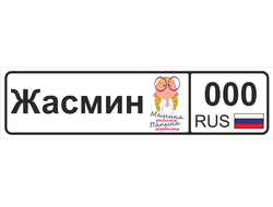 Номер на детскую коляску Жасмин