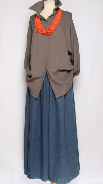 РУБАШКА "ПЛОТНЫЙ ХЛОПОК" св.серая, роза, графит, бежевая до р.54