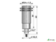 Индуктивный взрывозащищенный датчик SNI 493-7-D резьба М22х1,5