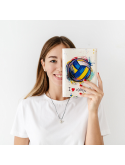 Ежедневник со сменной обложкой "Мяч рисованный"