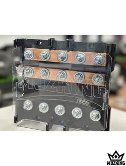 Дистрибьютор биполярный MuzKING 5 каналов +- шпилька М8