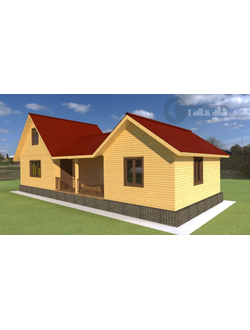 Д-22 ДАЧНЫЙ ДОМ ИЗ БРУСА:ГАБАРИТНЫЕ РАЗМЕРЫ: (15Х6М), ОБЩАЯ ПЛОЩАДЬ: 114М²