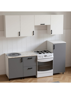 Кухни Эконом 1,5 метра с полуколонкой (1000х500)