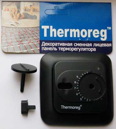 Упаковка сменных  лицевых панелей терморегулятора Thermoreg TI-200