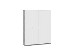 Спальня ХИЛТОН - Шкаф комбинированный с 4-мя дверями Ателье светлый/Белый матовый