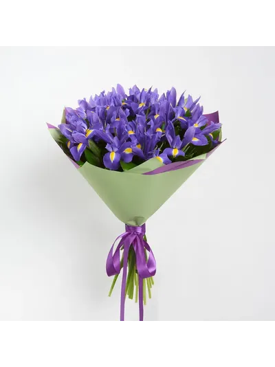 Букет из 19 ирисов