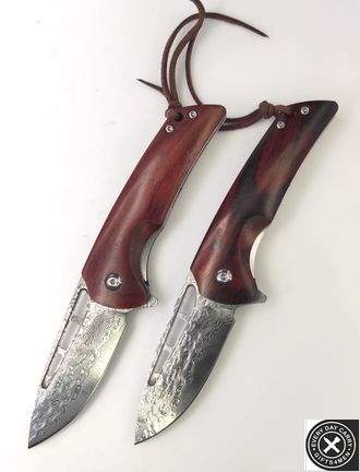 Складной нож  Damascus Steel