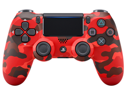 Sony Dualshock 4 V2 (Красный камуфляж) геймпад для PS4 (1:1)