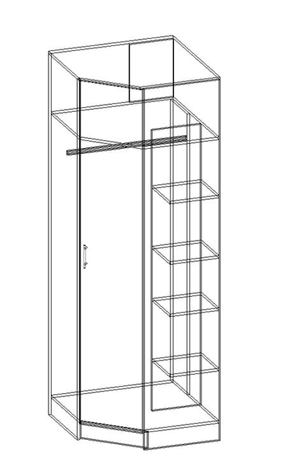 Шкаф угловой София (Памир)