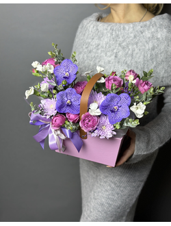 Композиция в сумочке с вандой (копия)