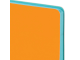 Ежедневник недатированный А5 (138x213 мм) BRAUBERG "Flex", кожзам, 136 л., оранжевый, 111682