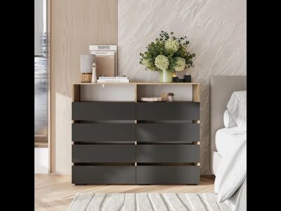 Комод "Кинг" КМ-20 крафт/графит (BTS)