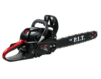 Бензопила P.I.T. GCS52-C5 МАСТЕР (18"450мм,2кВт ,52 см³,хром.цил.,легкй старт,масл-с, 2х ресурс)