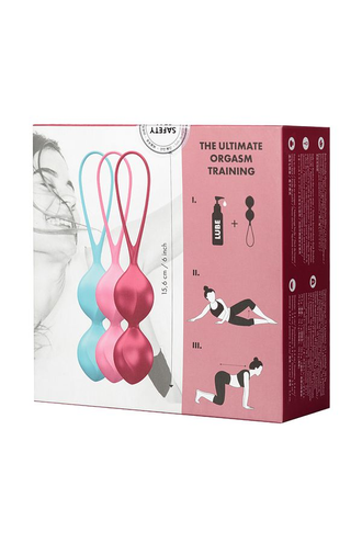 J01511N Набор вагинальных шариков Satisfyer Balls C03 Double, силикон, ассорти, Ø 3 см.