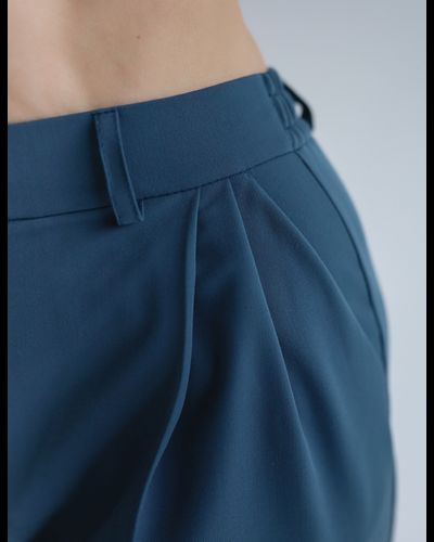 Прямые брюки поливикоза (индиго)