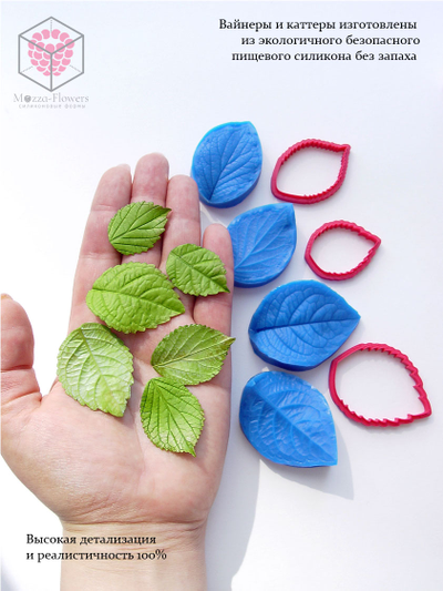 Набор вайнеров и каттеров "Листья гортензии, малые"