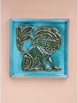 Изразцовая плитка "Славянские тени" // 16,5*16,5