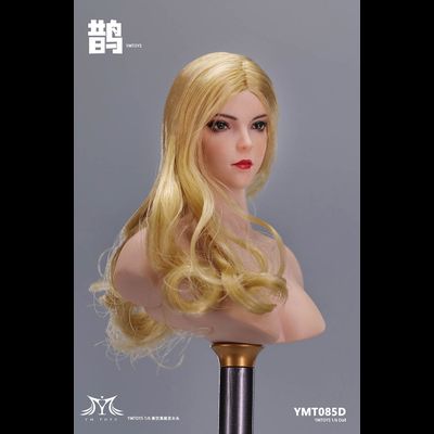 Женская голова (скульпт) с длинными светлыми волосами - 1/6 scale Asian Female Head Sculpt Que Magpie (YMT085D) - YMTOYS