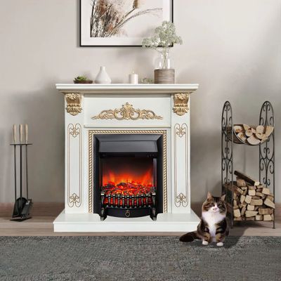 Электрокамин Византия Люкс WTG с очагом Fobos