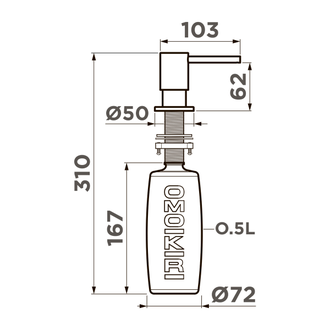 ДОЗАТОР OMOIKIRI OM-08 C (4995081) ХРОМ