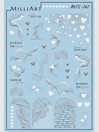 Слайдер-дизайн MilliArt Nails Металл MTL-242