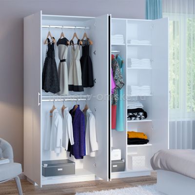 Шкаф 4-дв. Тиффани-3 М22 с зеркалом