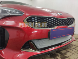 Защита радиатора для KIA Stinger 2018- chrome низ