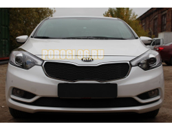Защита радиатора KIA Cerato 2013-2016 black низ