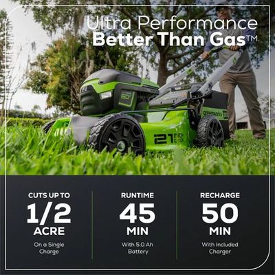 Аккумуляторная газонокосилка Greenworks GD60LM51SP