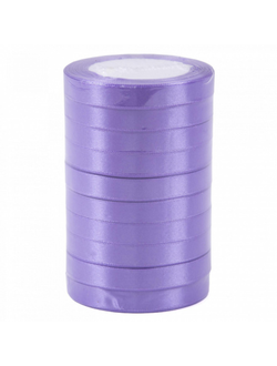 Лента атласная 1,2см*25ярд Сиреневый 21